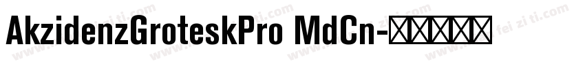 AkzidenzGroteskPro MdCn字体转换